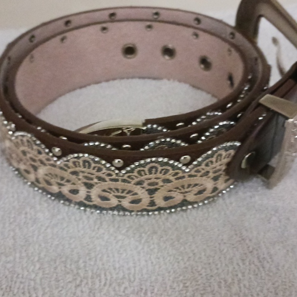 Rhinestone Lace belt.